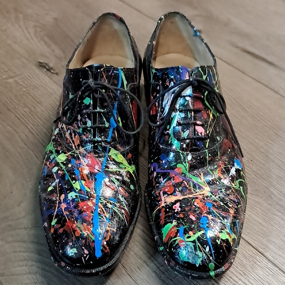 Salvatore Ferragamo Black Multicolor Oxfords - Picture 10 of 10